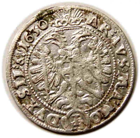 3 krajcary 1630 Ferdynand II Habsburg Wrocław (2)