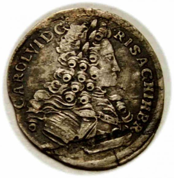 3 krajcary 1724 Karol II Habsburg Śląsk Wrocław (1)