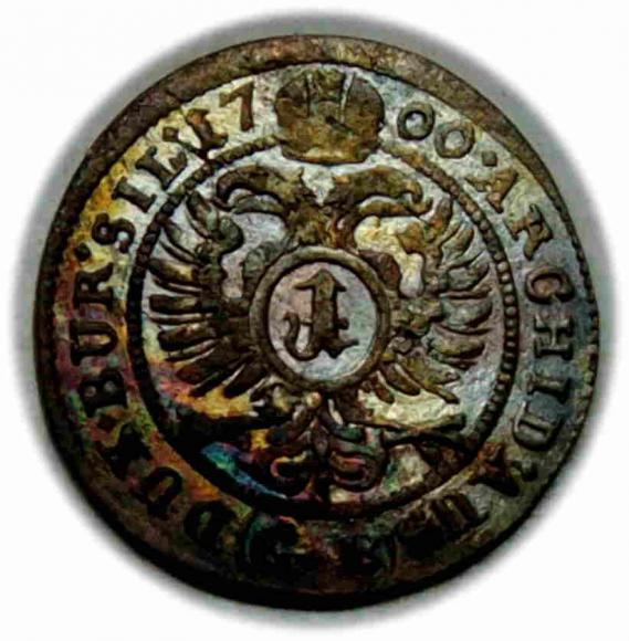 1 krajcar 1700 Leopold I Habsburg Brzeg (2)