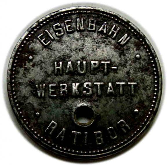 50 fenigów Główne Warsztaty Kolejowe Racibórz / Eisenbahn Haupt - Werkstatt Ratibor (2)