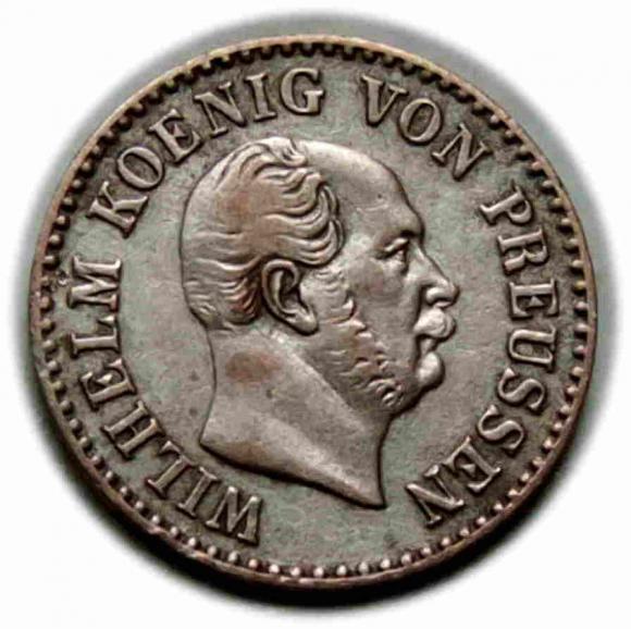1/2 silber groschen 1862 Wilhelm I Hohenzollern Prusy Berlin (1)
