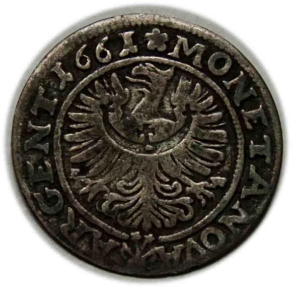 3 krajcary 1661 Jerzy III Brzeski Księstwo Brzesko - Legnicko - Wołowskie Brzeg (2)