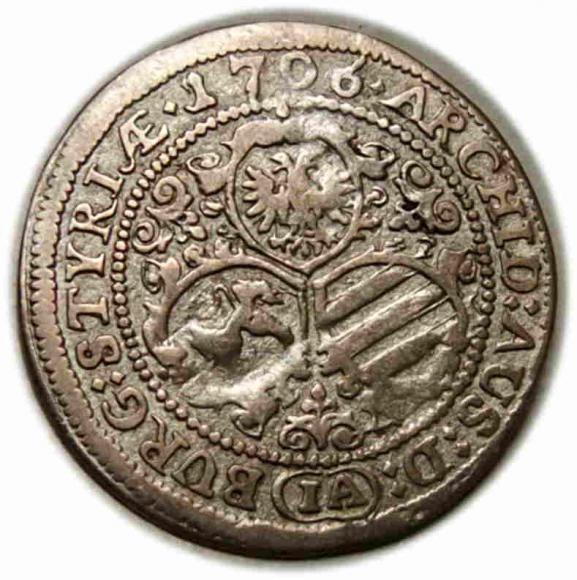 3 krajcary 1706 Józef I Habsburg Austria Graz (1)