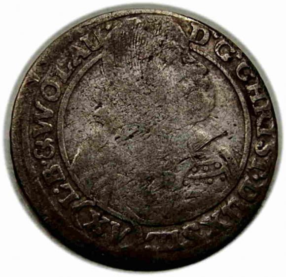 15 krajcarów 1663 Chrystian Wołowski Księstwo Brzesko - Legnicko - Wołowskie Brzeg (1)