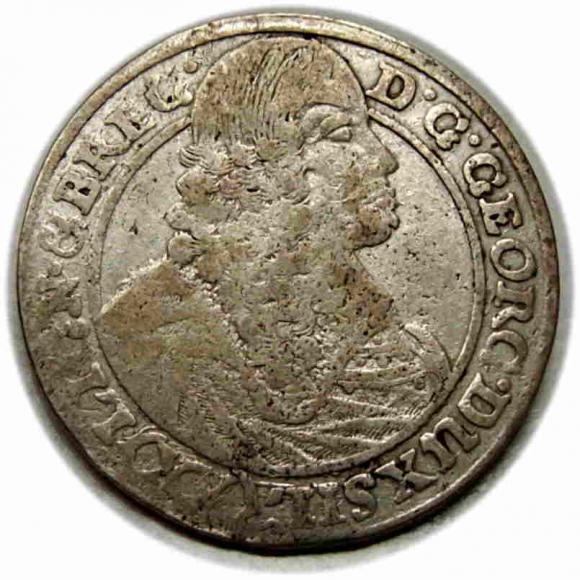 15 krajcarów 1663 Jerzy III Brzeski Księstwo Brzesko - Legnicko - Wołowskie Brzeg (1)