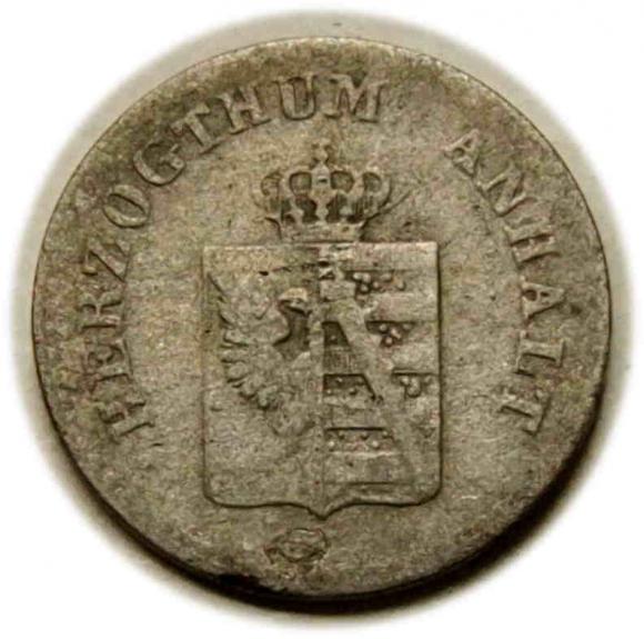 1 srebrny grosz 1855 Henryk Anhalt - Kothen Księstwo Anhalt (2)