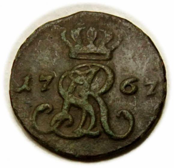 Półgrosz 1767 Stanisław August Poniatowski Kraków (2)