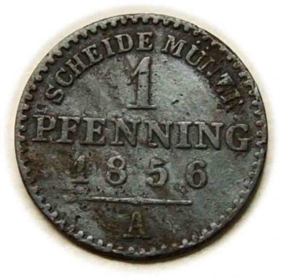 1 fenig 1856 Fryderyk Wilhelm IV Prusy Berlin (1)