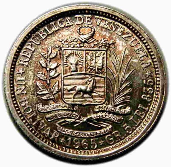 1 boliwar 1965 Wenezuela (2)
