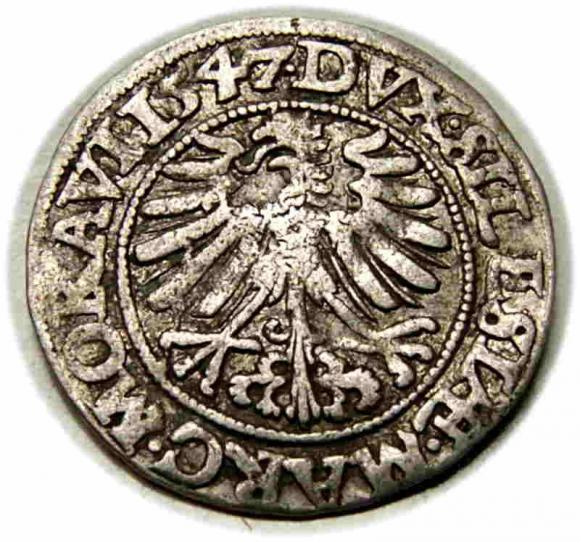 Grosz 1547 Ferdynand I Habsburg Wrocław