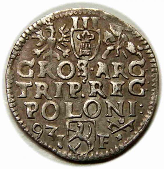 Trojak 1593 Zygmunt III Waza Poznań (2)