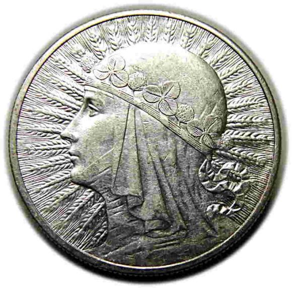 10 złotych 1932 Głowa Kobiety II RP Londyn (1)