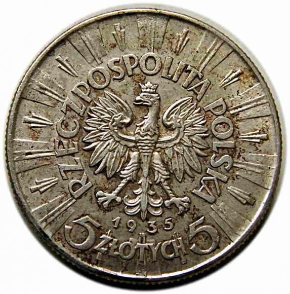 5 złotych 1935 II RP Warszawa (2)