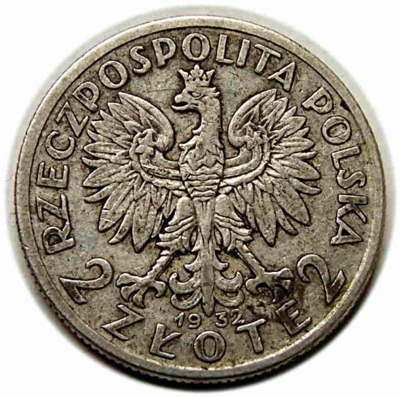 2 złote 1933 Głowa Kobiety II RP Warszawa (2)