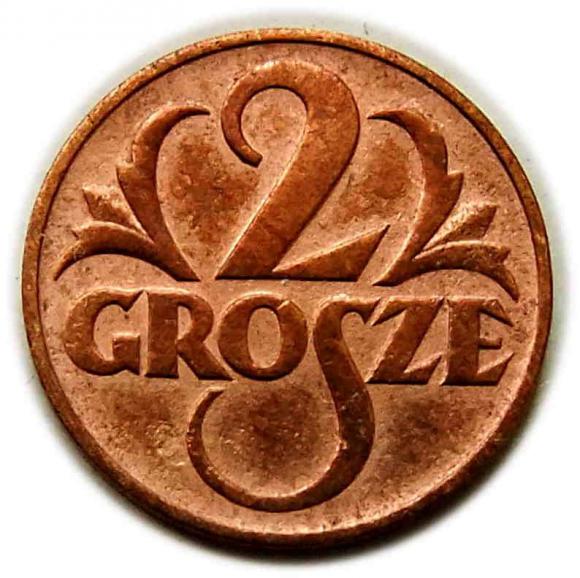 2 grosze 1937 II RP Warszawa (1)