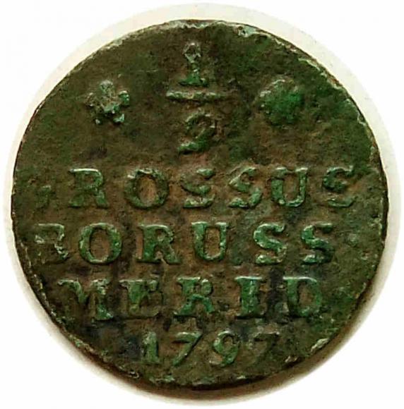Półgrosz 1797 Fryderyk Wilhelm II Prusy Południowe Wrocław (1)