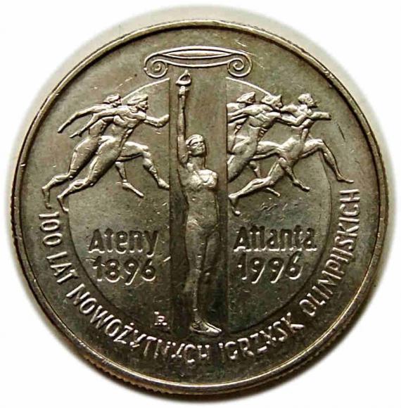 2 złote 1995 100 Lat Nowożytnych Igrzysk Olimpijskich III RP Warszawa (1)