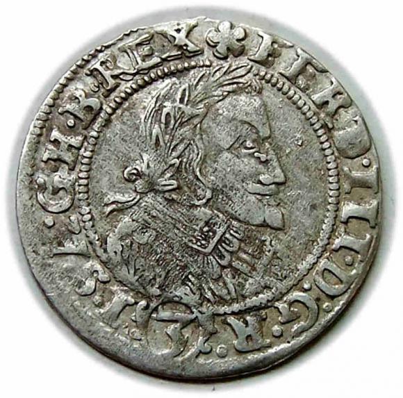 3 krajcary 1637 Ferdynand III Habsburg Wrocław (1)