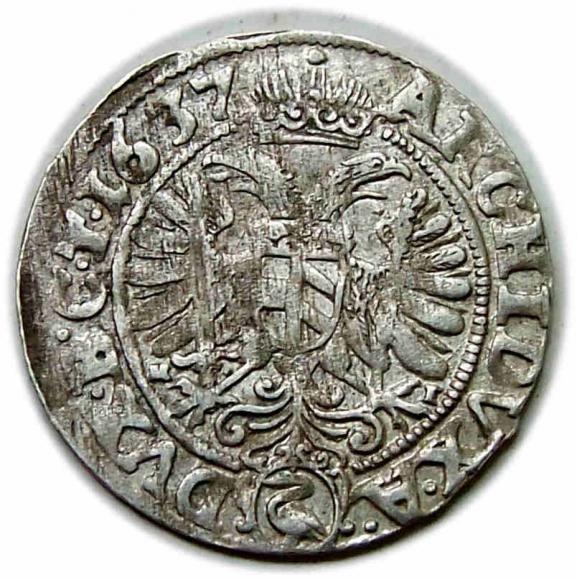 3 krajcary 1637 Ferdynand III Habsburg Wrocław (2)