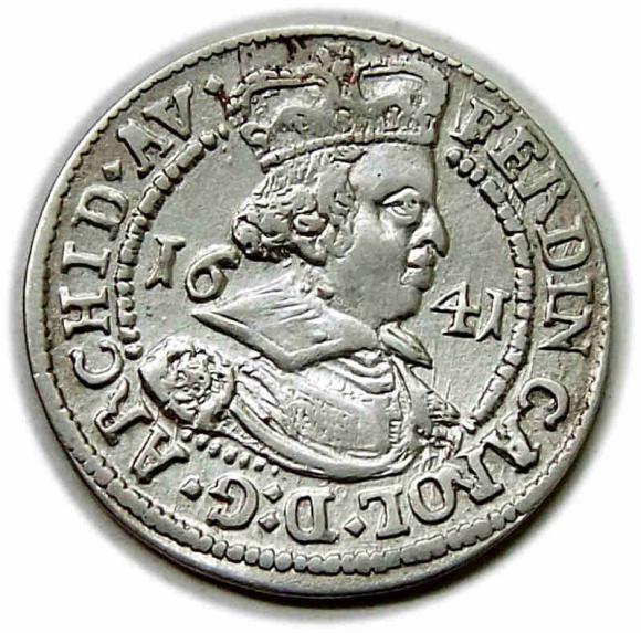 3 krajcary 1641 Ferdynand Karol Austria Hall (1)