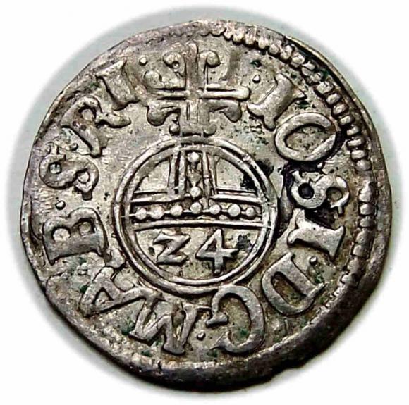 Grosz 1615 Jan Zygmunt Hohenzollern Księstwo Pruskie Drezdenko (1)