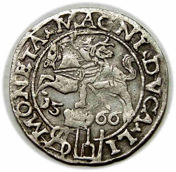 Grosz 1566 Zygmunt II August Wilno (1)