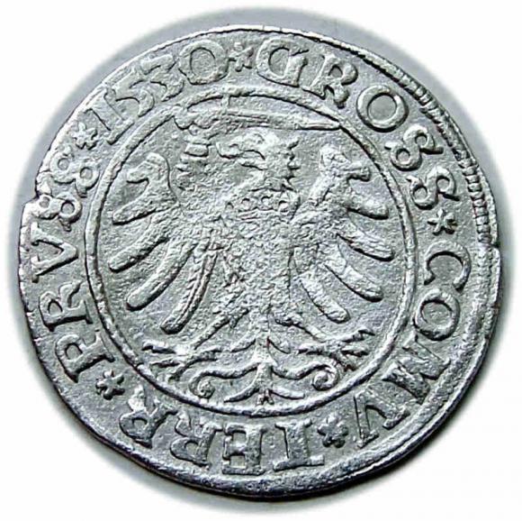 Grosz 1530 Zygmunt I Stary Toruń