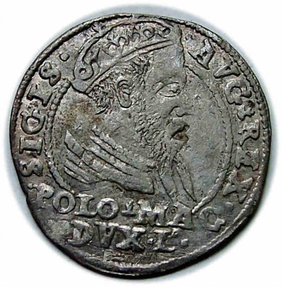 Grosz litewski na stopę polską 1567 Zygmunt II August Wilno (1)