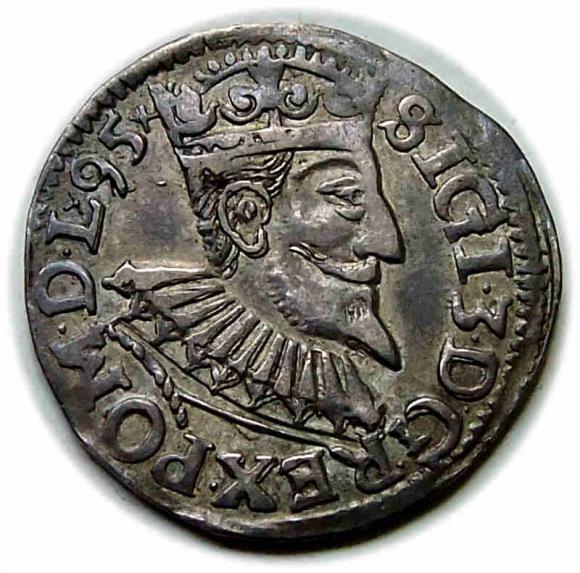 Trojak 1595 Zygmunt III Waza Wschowa (1)