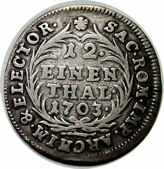 1/12 talara 1703 August II Mocny Sas Lipsk (1)