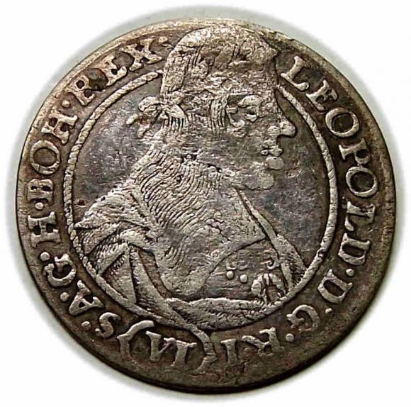 6 krajcarów 1665 Leopold I Habsburg Wrocław (1)