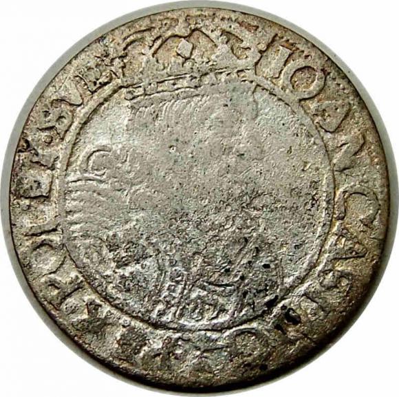 Szóstak 1661 Jan Kazimierz Lwów (1)