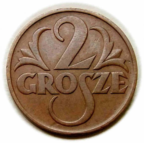 2 grosze 1937 II RP Warszawa (1)