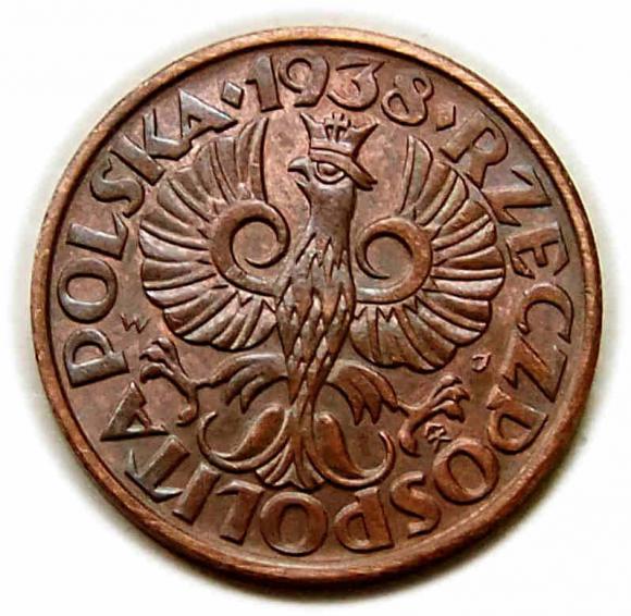 2 grosze 1938 II RP Warszawa (2)