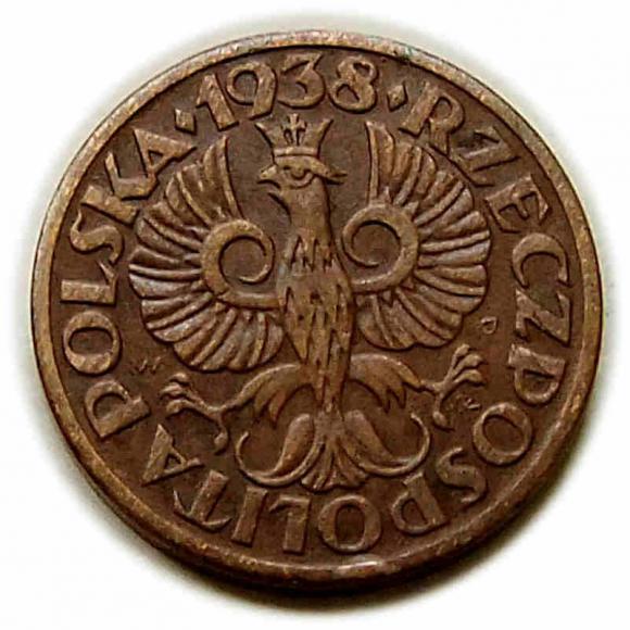 1 grosz 1938 II RP Warszawa (2)
