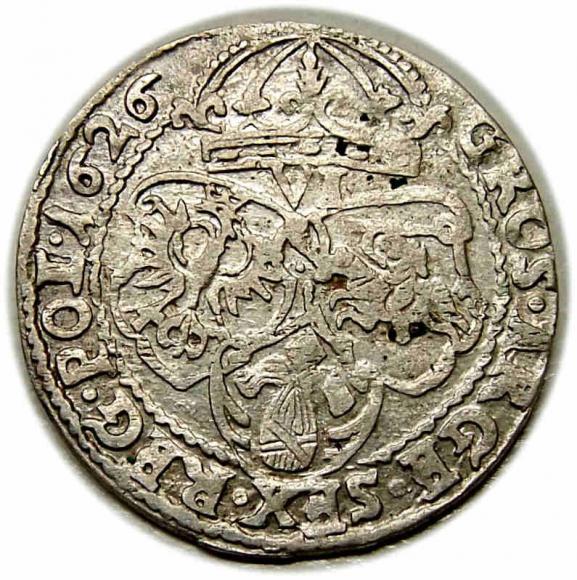 Szóstak 1626 Zygmunt III Waza Kraków (2)