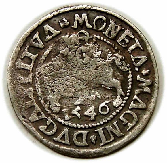 Półgrosz 1546 Zygmunt II August Wilno (1)