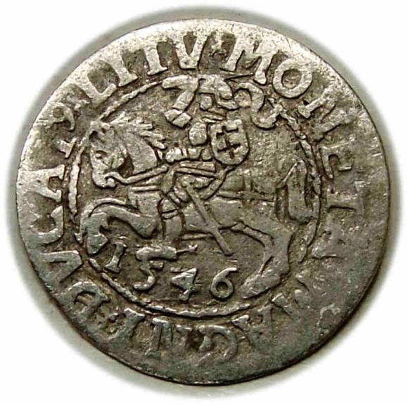 Półgrosz 1546 Zygmunt II August Wilno (1)