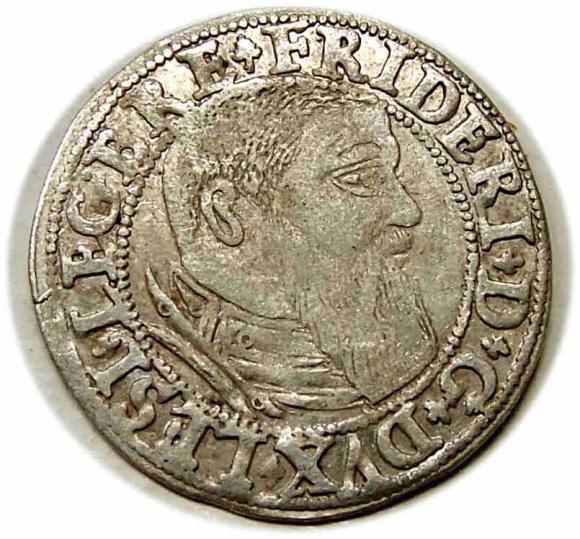 Grosz 1544 Fryderyk II Legnicki Księstwo Brzesko - Legnicko - Wołowskie Legnica (1)