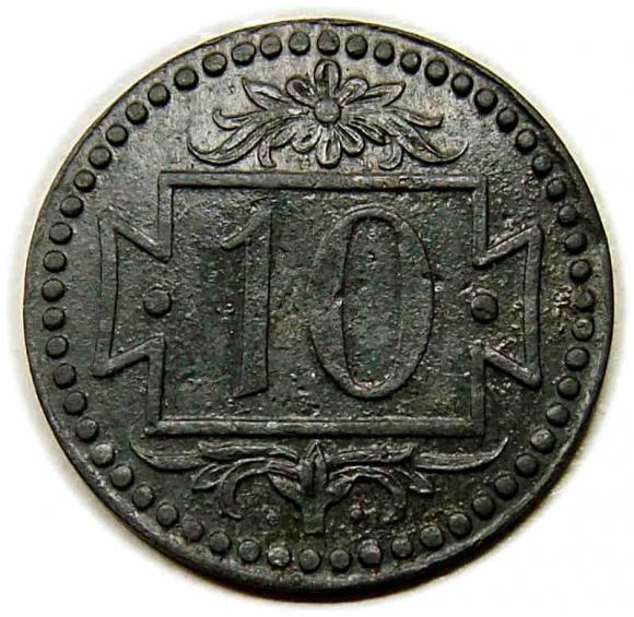 10 fenigów 1920 Wolne Miasto Gdańsk (1)