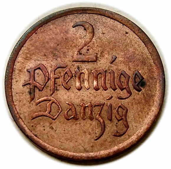 2 fenigi 1926 Wolne Miasto Gdańsk Berlin (1)