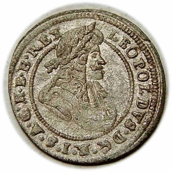 1 krajcar 1697 Leopold I Habsburg Opole (1)