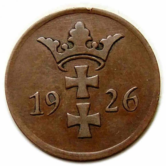 2 fenigi 1926 Wolne Miasto Gdańsk Berlin (2)