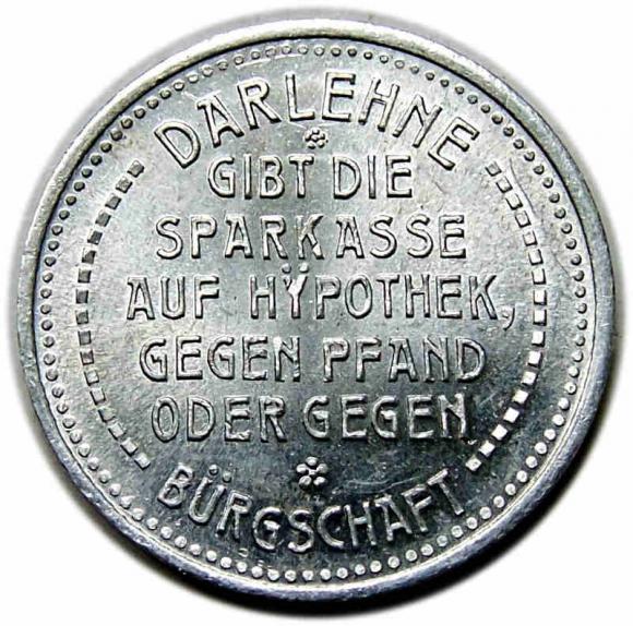 50 fenigów Bank Oszczędnościowy Ziębice / Munsterberg (2)