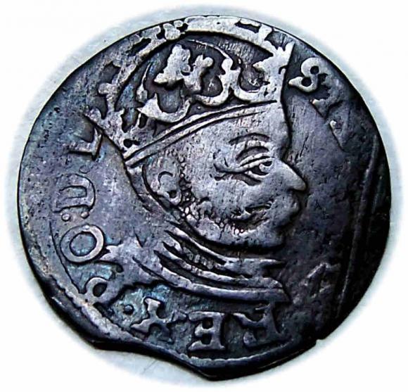Trojak 1583 Stefan Batory Ryga (1)