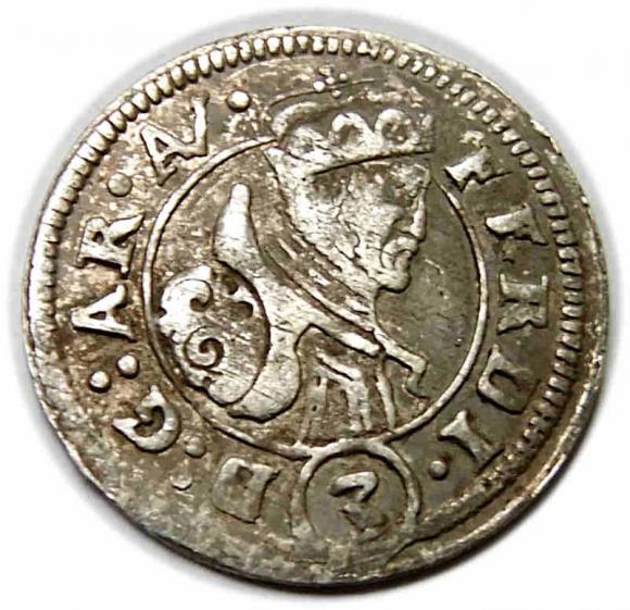 3 krajcary Ferdynand II Tyrolski Austria Tyrol Hall (1)