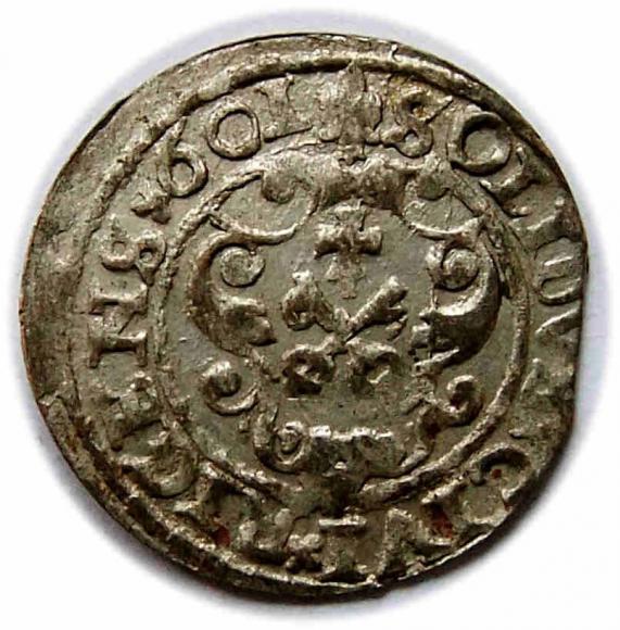 Szeląg 1601 Zygmunt III Waza Ryga (2)