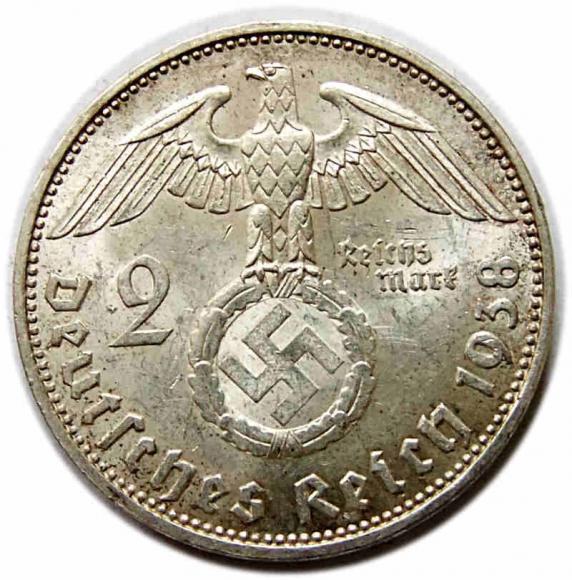 2 marki 1938 J Niemcy Hamburg (2)