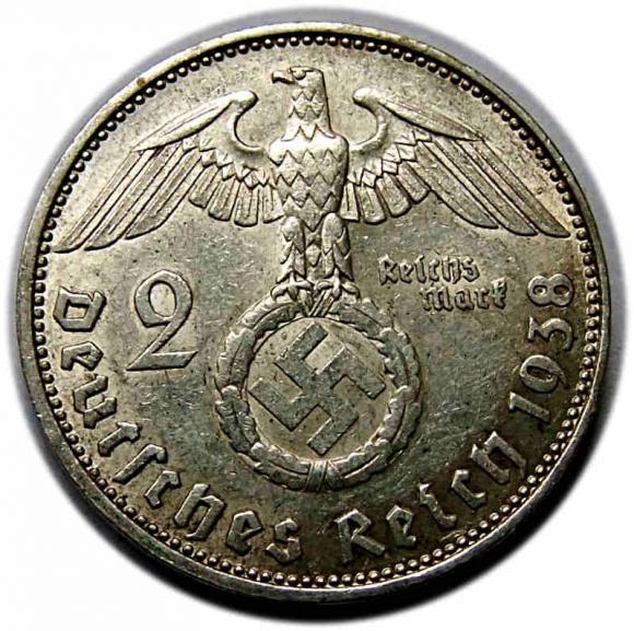 2 marki 1938 J Niemcy Hamburg (2)