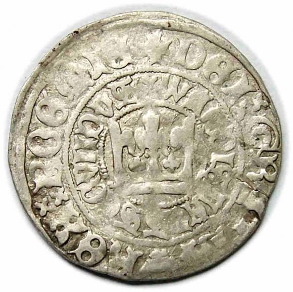 Grosz praski Władysław II Jagiellończyk Praga (1)